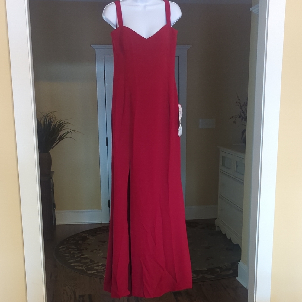 Dress the Population Garnet Sweetheart Maxi Gown for Weddings - Picture 5 of 8